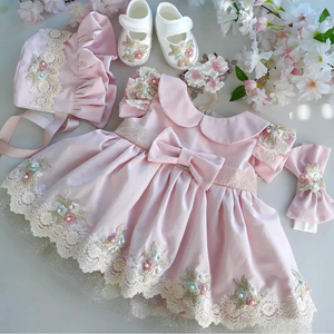 Lucia baby dress (4 piece set)