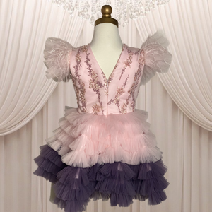 Luisa dress (pink & purple)